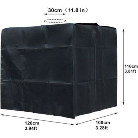RHG Bâche noire Anti-UV pour cuve 1000 litres 210D