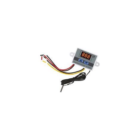 Contrôleur de température électronique avec affichage LED et sonde NTC étanche (-50 à 110 °C), 110–220 V, 1500 W, pour réfrigérateur (1/5)