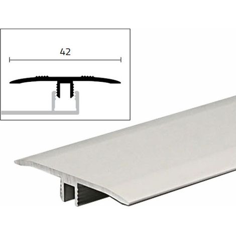 Rodapié de parquet con junta de aluminio satinado 90 42x16