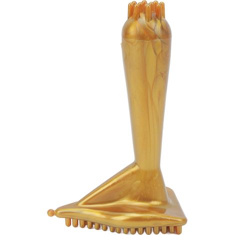 Brosse de massage méridien triangulaire exfoliante, puissante aimantée pour ventre et taille (1/5)