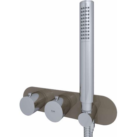 RAK Feeling Cappuccino Round Horizontal Concealed Thermostatic Dual Control Shower Valve - RAKFSV2514RHS (1/2)