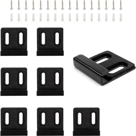 Set di 8 staffe per il montaggio a parete di specchi, kit di fissaggio robusto per specchi, per fissare saldamente gli specchi alla parete. (1/4)