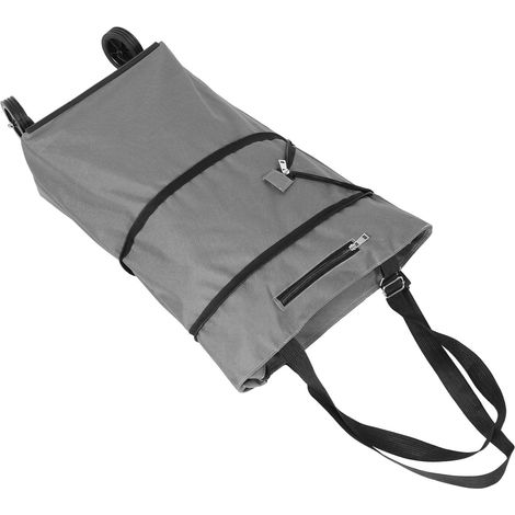 Chariot de courses pliable , robuste et grande capacité , fabriqué en tissu Oxford durable . Silenci