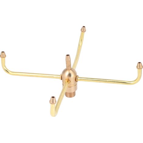 Buse de fontaine rotative à 4 bras, filetage femelle G1/2 et filetage mâle G3/4, pour arroseur de jardin ou bassin. (1/5)