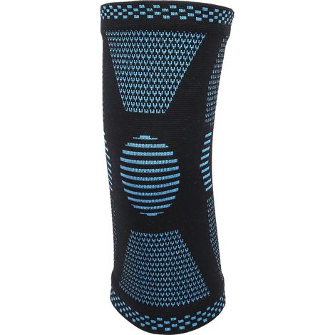 Genouillère de cyclisme en nylon élastique avec coussinet de compression flexible pour prévenir les blessures lors de la pratique du basketball, du volleyball et des sports de plein air. Taille M : 43 (1/5)