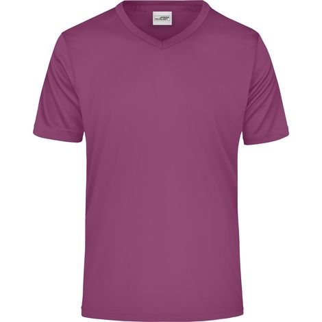 James & Nicholson Herren T-Shirt Active-V JN736 Gr. 2XL purple (1/3)