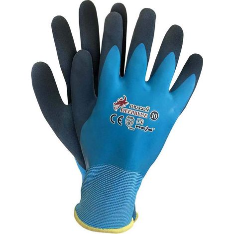 Reis Deepblue11 Dragon Guantes de protección, azul marino, 11 tamaños, 12 unidades