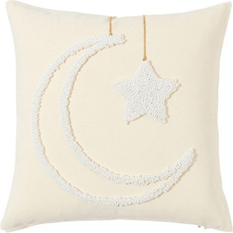 Housse de coussin en peluche, motifs-Couleur eau de Javel