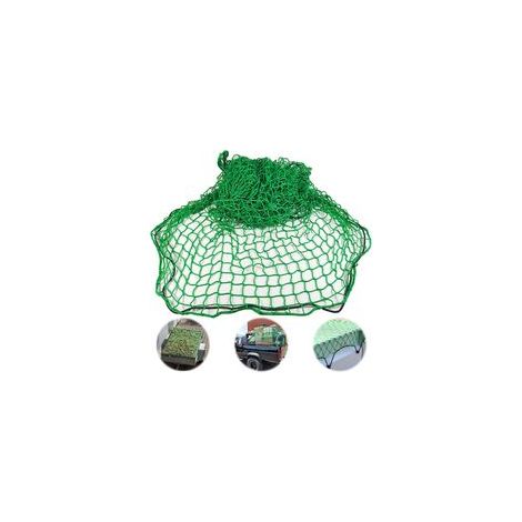 Filet de remorque, extensible, 1,5 x 2,2 m, pour sécuriser le chargement, vert (1/5)