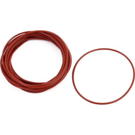 20Pcs 75mm x 1.9mm Gummi-O-Ringe NBR hitzebeständige Dichtring Ösen rot (1/2)