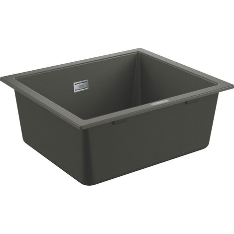 Évier composite K700 encastré 31654 1 cuve 533x457mm granit gris (1/5)