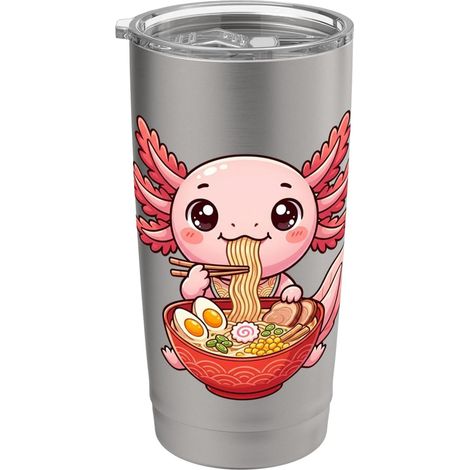 Axolotl Bol à nouilles japonais Gobelet isotherme en acier inoxydable double paroi (1/5)