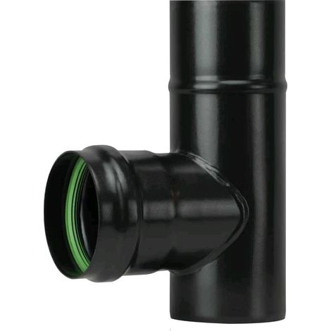 Raccordo a T M/F per Stufa a Pellet Acciaio rivestito con smalto porcellanato 8 cm - PN805M Diametro 8 cm Raccordo a T M/F