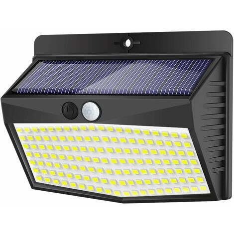 [1 paquet] Lampes solaires d'extérieur, 138 lampes d'extérieur à énergie solaire à LED avec détecteur de mouvement étanches 3 modes de projecteurs à LED d'extérieur à énergie solaire sans fil pour jar (1/5)