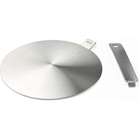 【Φ240420MM】Adattatore a induzione, disco convertitore per piano cottura a induzione, piastra diffusore di calore con manico e base rimovibili (1/5)