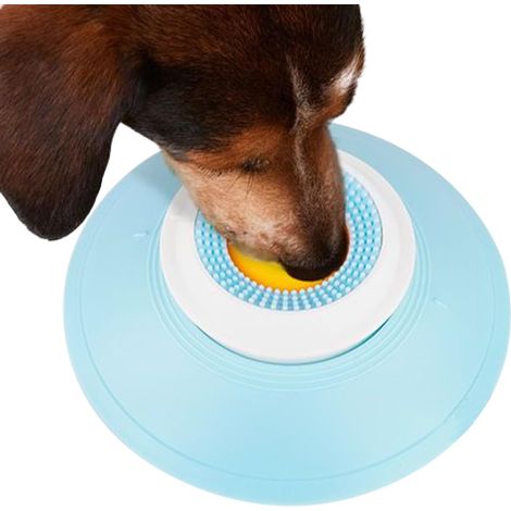 Dog Slow Feeder Lick Bowl, Non-Slip Licking Mat Treat Dispenser 14.5x5.5cm, Interactive Snuffle Calming Toy for Small, Medium Dogs and Puppies, Convenient Cleaning (1/5)