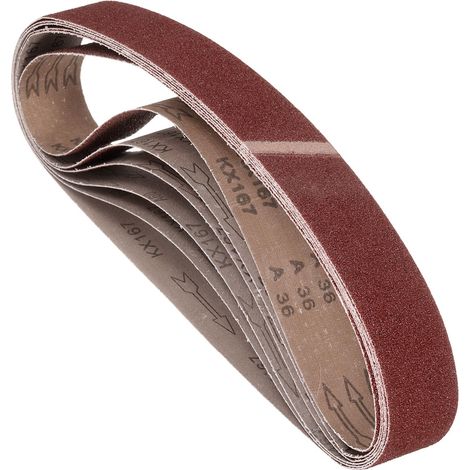 6 Pcs Bandes Abrasives 50mm x 1067mm Alumine Oxyde Papier Abrasif (1/5)