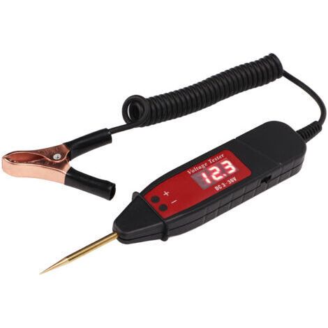 Stylo testeur de Circuit électrique de voiture, affichage numérique LCD, détecteur de sonde de tension DC3-36V pour l'entretien du véhicule