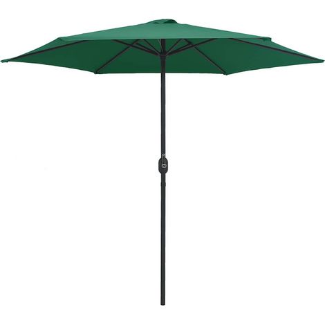 vidaXL Sombrilla de jardín con palo de aluminio verde 270x246 cm (1/2)