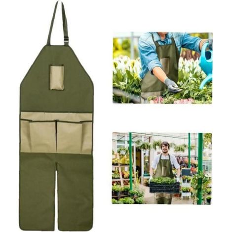 Tablier De Jardinage - Oxford 600D Impermeable - 45x118 Cm - Multipoches - Pour Femme (1/4)