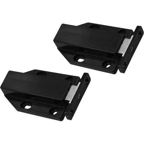 2 Pièces Loquet Magnétique Poussoir pour Porte Armoire Système à Ressort Élastique Robuste Installation Facile pour Maison Bureau et Placard (1/5)