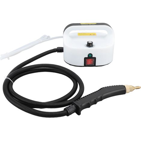Nettoyeur vapeur haute température sous pression, portable, avec têtes de brosse pour voiture, cuisine et salle de bain, noir et blanc, prise 110 V (US). (1/5)