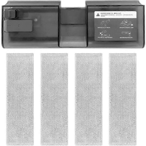 Pièces détachées pour aspirateur Dreame V12 V11 : réservoir d'eau et lingette de nettoyage.