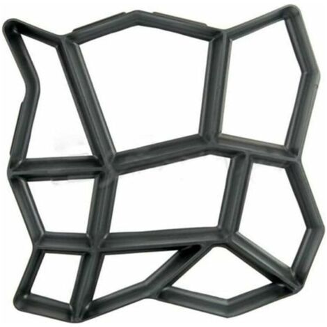 43x43cm Moule à Pavé Irrégulier Béton pour Chemin Path Maker Moule à Pavage Plastique Moule pour Pavement Allée Patio de Jardin Terrasse Pathmate Stone (1/5)