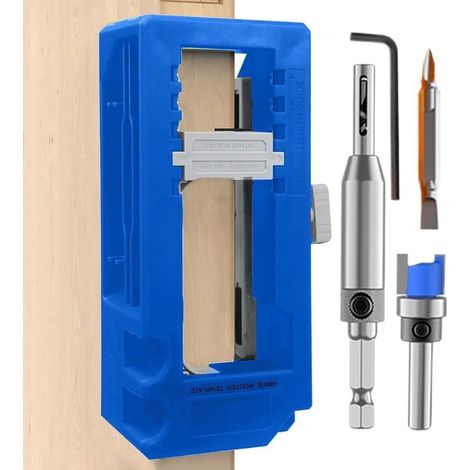 Mortaiseuse Réglable Pour Portes Gabarit À Mortaise Réglable Robuste Pour Longueurs De 7 À 13 Cm En Menuiserie Extérieure Utilisable (1/5)