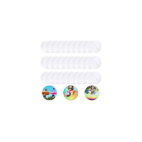 30-teiliges Pool-Reparaturset, Reparaturset für aufblasbare Pools, Flicken für aufblasbare Matratzen, transparente Pool-Flicken, Reparaturset für verschiedene aufblasbare Gegenstände, PVC-Gummi, Kajak (1/5)
