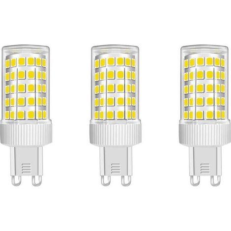Lot de 3 Ampoules LED G9 10W Équivalent Halogène 150W, 86 LED, 1000Lm, Angle de faisceau 360°, Ultra Lumineuses, AC220-240V, Non Dimmable, Blanc Froid 6000K [Classe énergétique B] (1/5)
