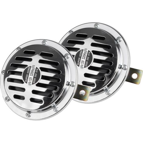 Bocina cromada de 125 mm y 12 V amio-04074 (1/4)