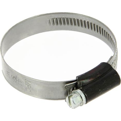 Collier acier à vis tangente bande pleine 12mm Ø40 à 60