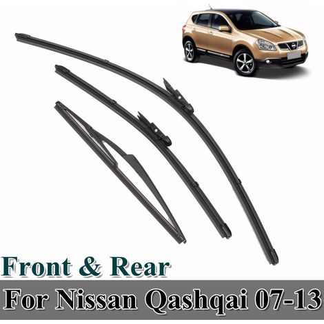 3 pcs Windscreen Wiper Arm Blades Blade front Rear for Nissan Qashqai 2007-2013 (1/4)
