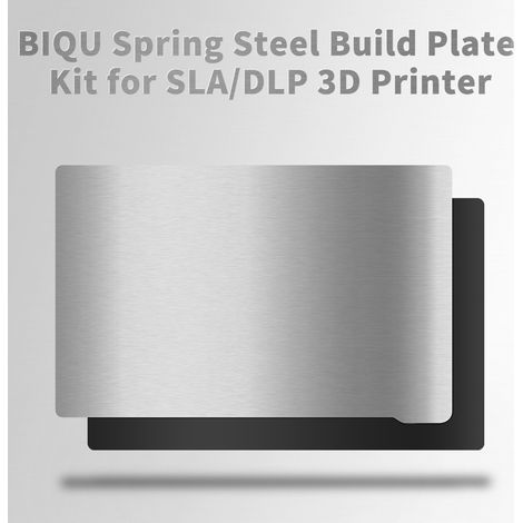 Plaque de construction flexible en acier ressort avec base magnétique pour imprimante 3D résine SLA/DLP Saturn, plateau amovible 135x80mm (1/5)