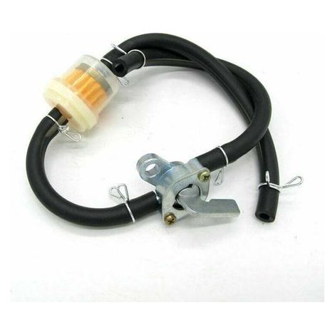 Linghhang – Robinet de carburant universel pour moteurs 50cc à 150cc – Tube en U 45cm – Filtre à carburant transparent – Installation facile (1/3)