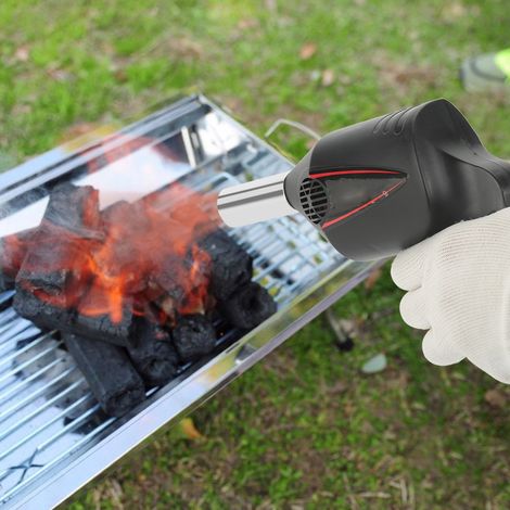 Souffleur à air manuel portable pour barbecue, outil de ventilation pour grillades en plein air, camping et pique-nique (1/5)