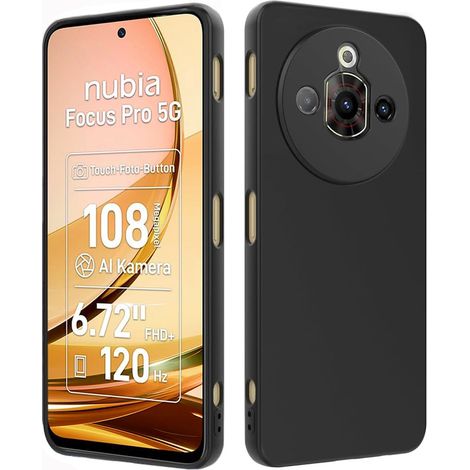 Funda delgada para Nubia Focus Pro 5G, delgada, negra (1/5)
