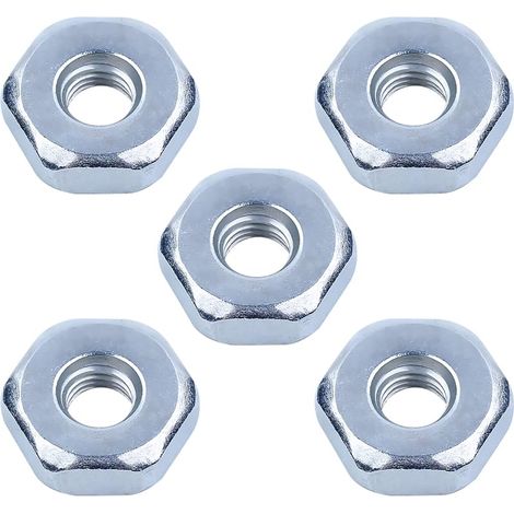 5 Pièces Écrou de Tronçonneuse pour STIHL MS170 MS171 MS180 MS181 MS250 MS251 MS211 MS390 et Plus de Modèles Universel M8 Ecrou pour Carter de Chaine Universel Ecrou (1/5)