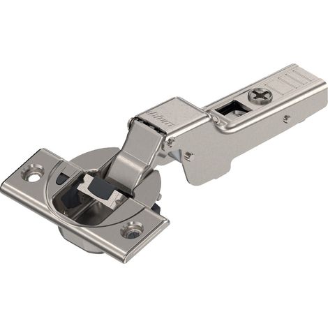 Charnière pour meuble 110° demi coudé à visser – Acier pour bois dur – Système Blumotion désactivable – CHA71B365