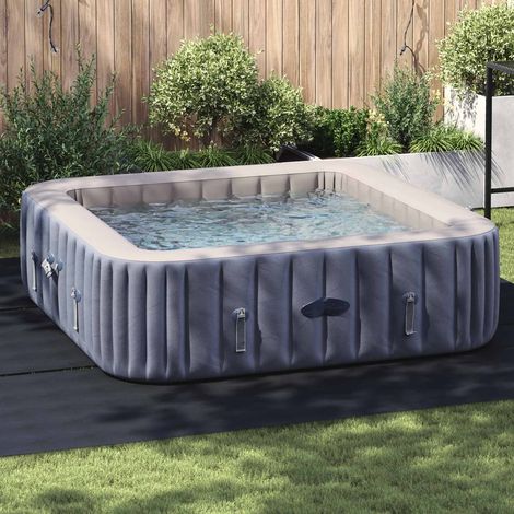 Bodenfolie für Pools Schwarz 396 x 396 x 0,1 cm Vliesstoff (1/5)