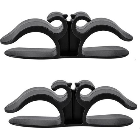 Küchenkabelorganisator, 9,6 x 3 cm, kleiner multifunktionaler Kabelaufwickler für Küchengeräte, schwarz, 2 Stück. (1/5)