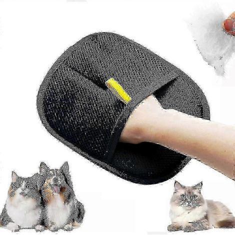 Gants de toilettage double face pour animaux, gants de toilettage pour chats (1/5)