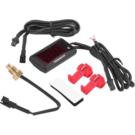 Thermomètre numérique universel pour moto, jauge de température de l'eau, pour Scooter de course (1/5)