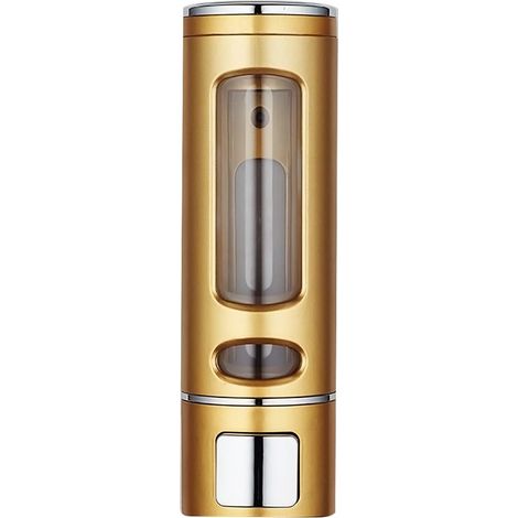 Distributeur de savon simple de 400 ml, distributeur de gel douche mural, porte-savon, accessoires de toilette pour salle de bain, doré