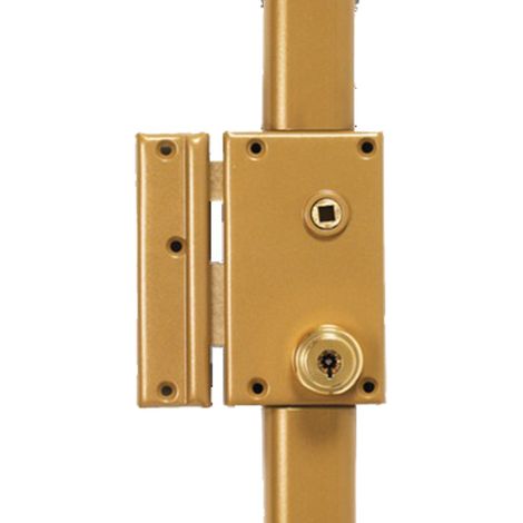 Serrure en applique 3 points 70 vertical fouillot A2P cylindre de 47,5mm à 7 ailettes gauche POLLUX 074710