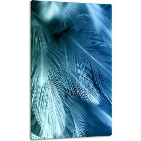 TABLERO DE MESA DE PANEL DE CRISTAL 30x52 PLUMAS (1/5)