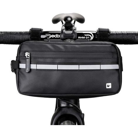 Bolsa para manillar,Bolsa delantera para bicicleta Bolsa multifuncional impermeable para cuadro,bolsa para tubo superior + bolsa para bicicleta (1/5)