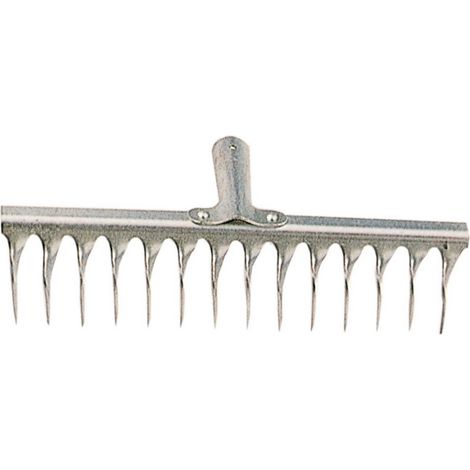 Rastrello Aereatore In Acciaio Zincato 16 Denti Da Giardinaggio (1/2)