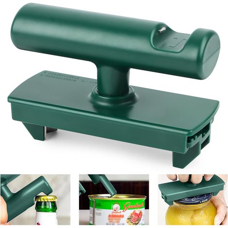 Ouvre-Bocal Effortless, Ouvre Bocal Réglable, Ouvre Boite de Conserve, Ouvre Bocal Réglable, Ouvre-Boîte à économie de Travail pour Sonnes âgées la Famille, les Pique-Niques